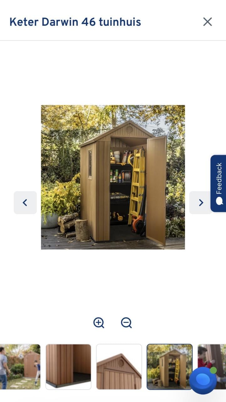Tuinhuis keter darwin 46 bruin