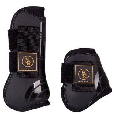 Nieuwe BR peesbeschermersset Pro tech zwart, pony
