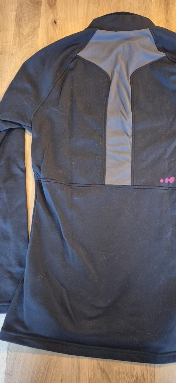 Ski pully zwart maat m