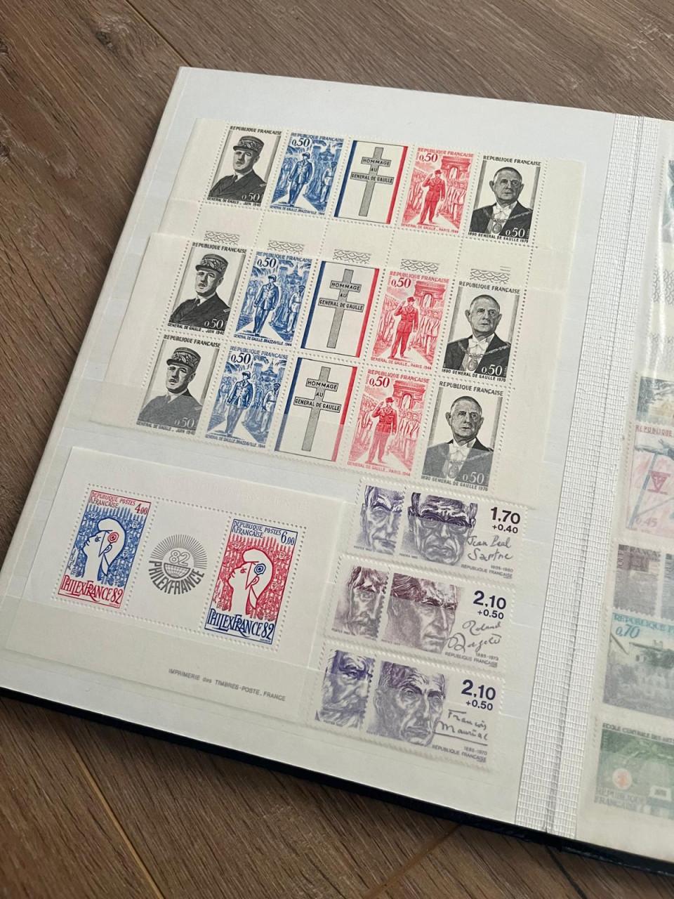 Collectie (postfris) Frankrijk in klein album
