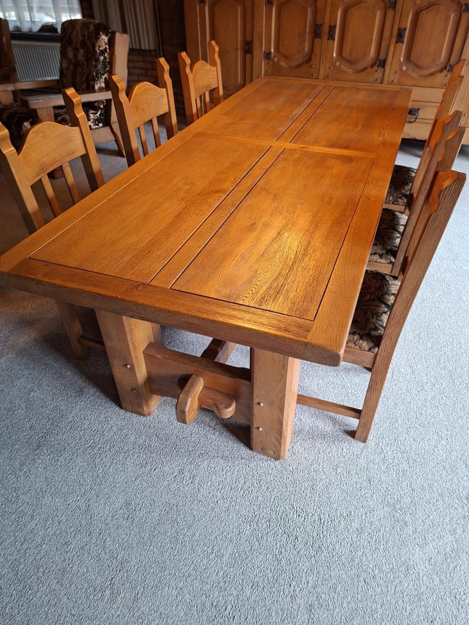 Eetafel met 6 stoelen