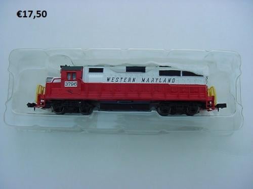 N-Spoor Loc Bachmann Western Maryland 3796 in O.V.P.