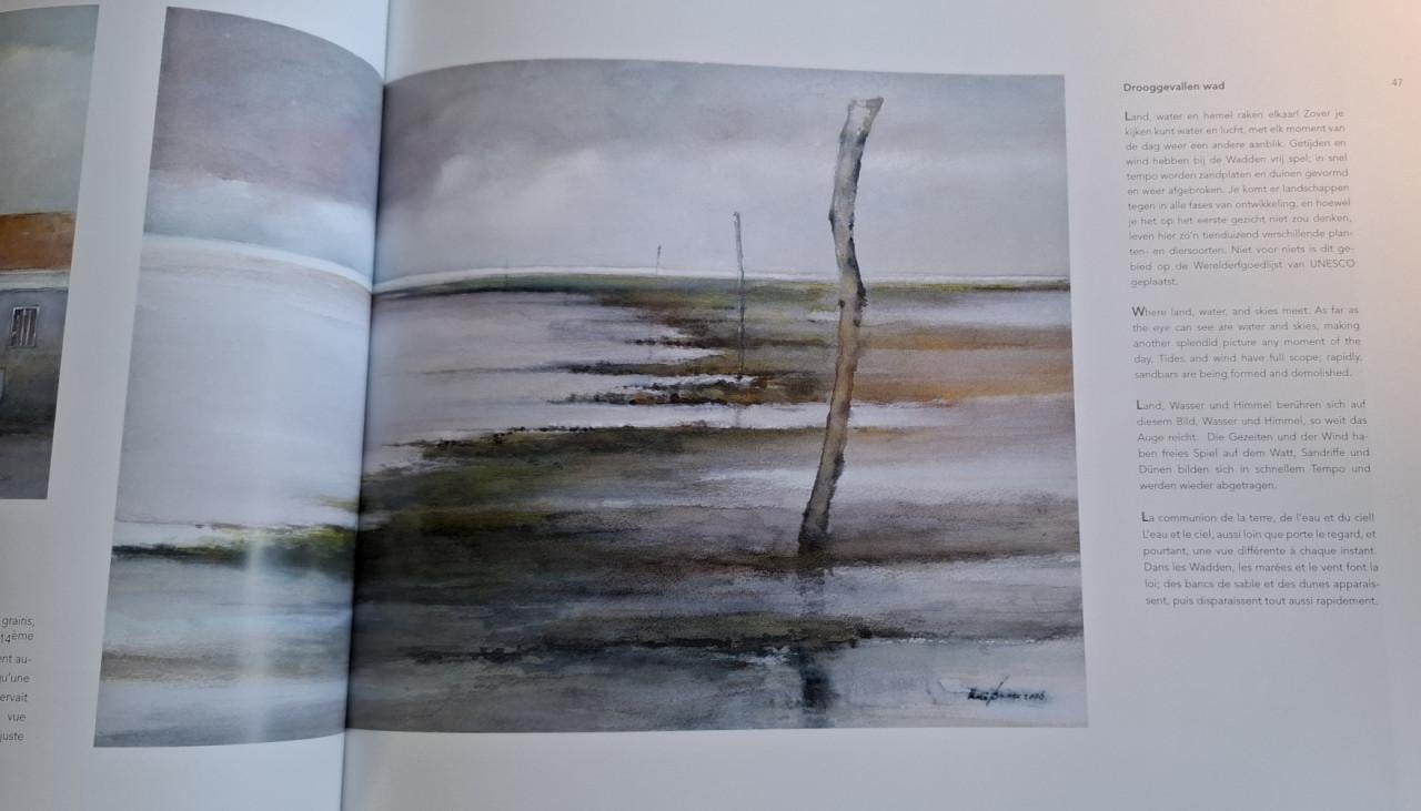 Land, Licht & Water, Holland in aquarel, door Arie Boers