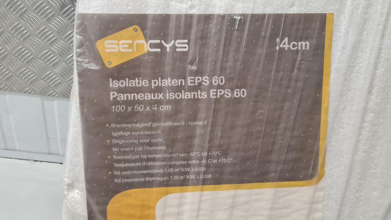 Isolatieplaten  -  Polystyreen isolatieplaat EPS 100x50x4cm 6st 3m²