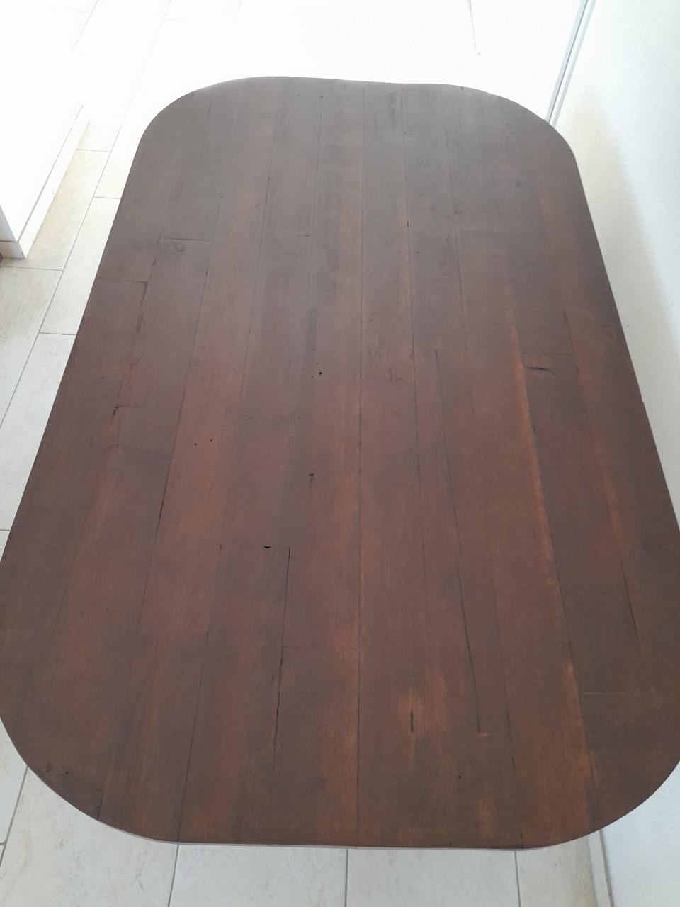 Mooie massief houten doorleefde tafel 89 x 150 x 75H (in goede staat)
