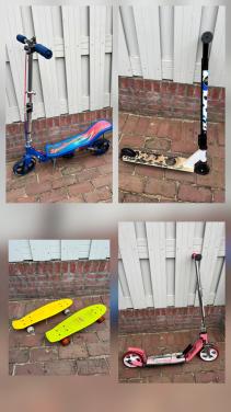 Diverse steps en skateboards te koop