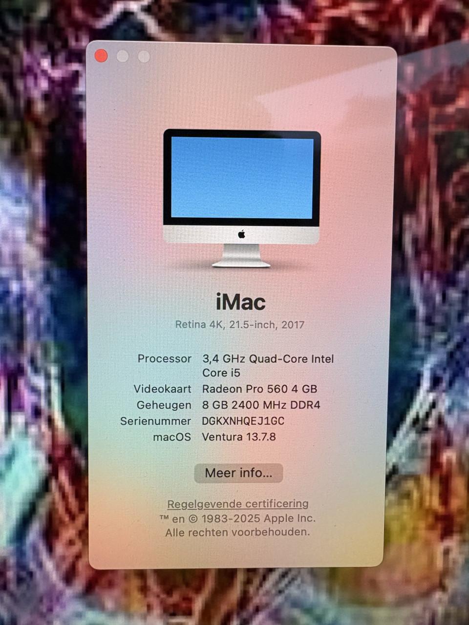 Apple Imac 2017 21,5 inch