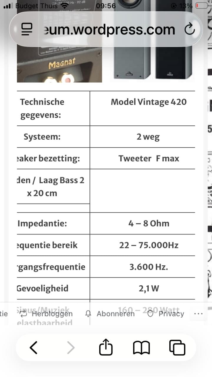 Magnat boxen vintage 420