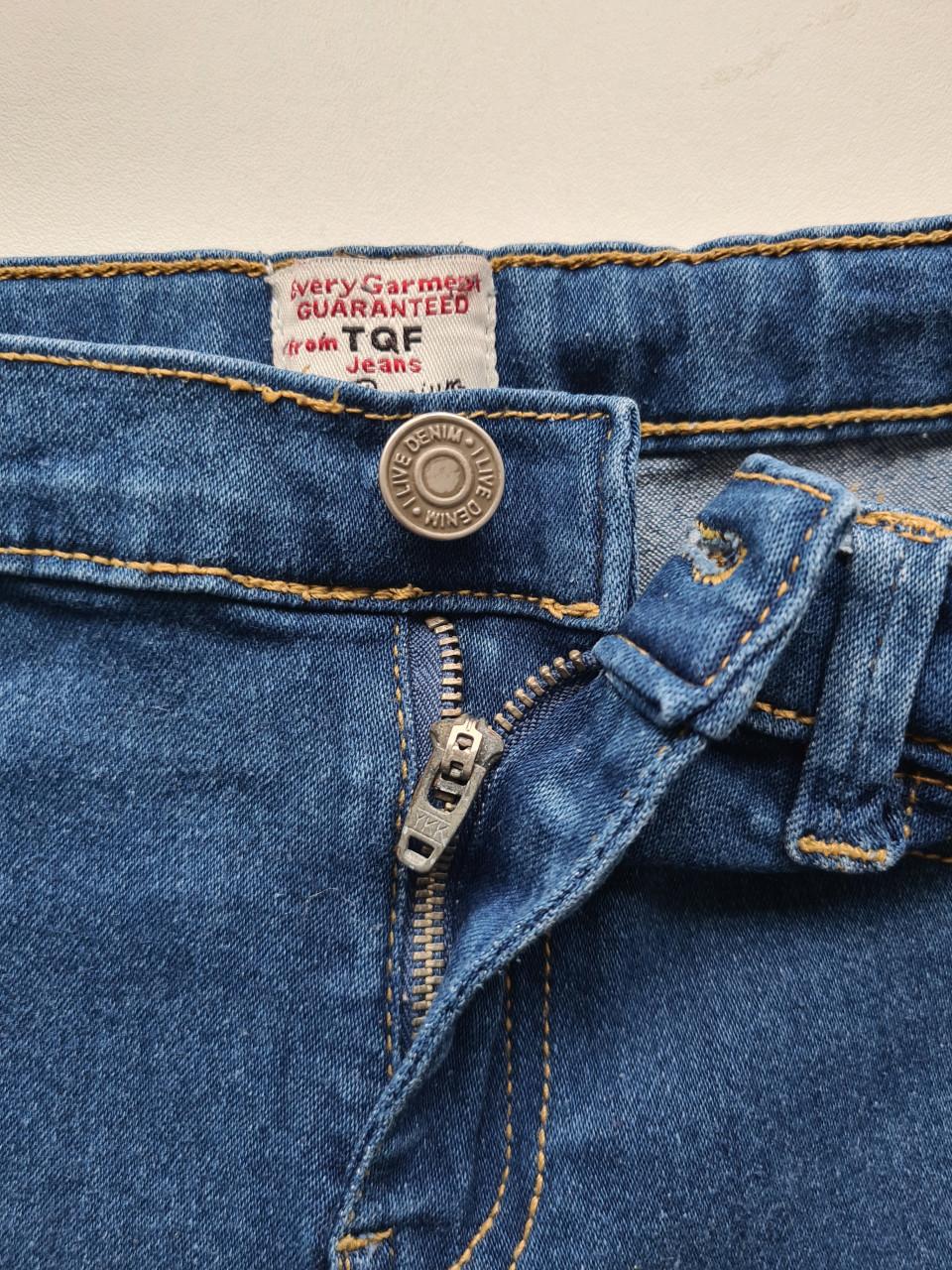 Blauwe skinny spijkerbroek van TQF jeans Mt 134-140