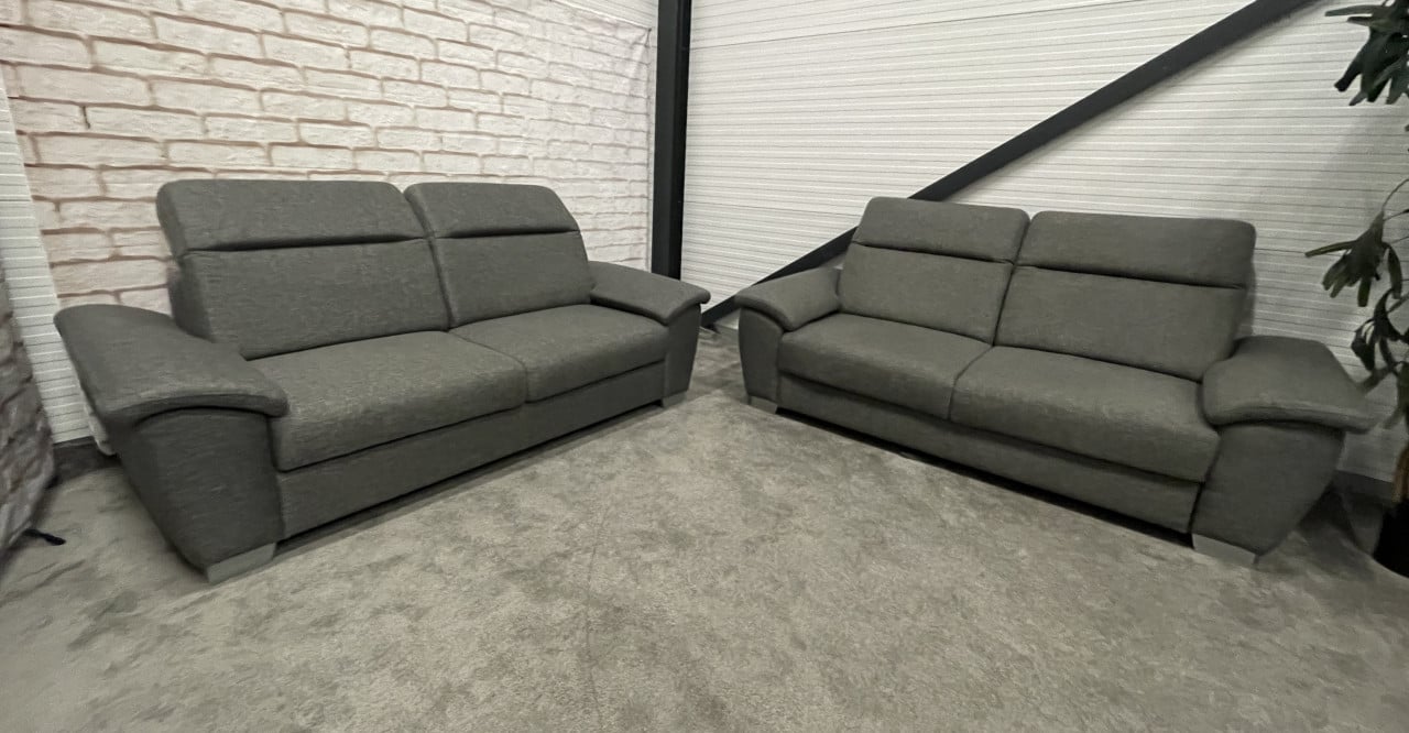 GRATIS LEVERING HEEL NL H&H 2x3 Zits Stoffen Bankstel + Slaap functie