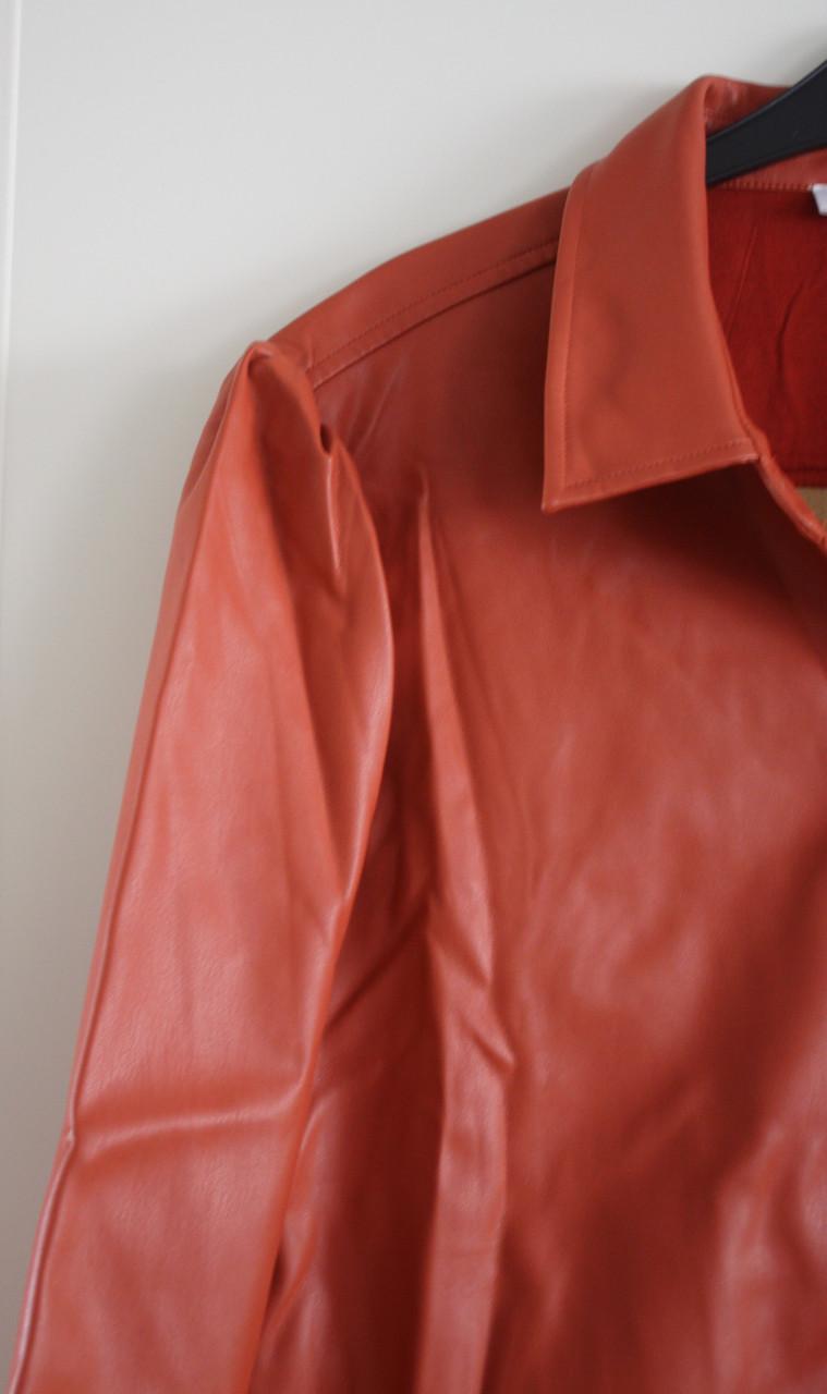 Oranje blouse jas  maat 40
