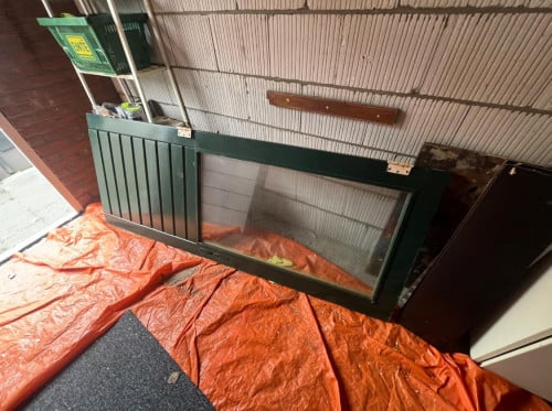 Hardhouten buitendeur  te koop
