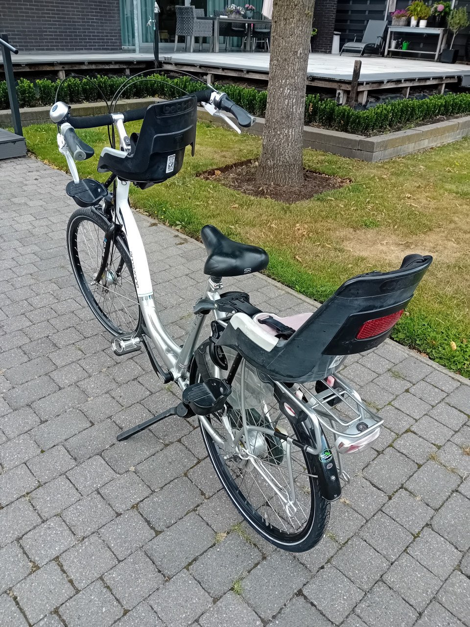 Sparta omazone moederfiets 7versn met stoeltjes  en scherm