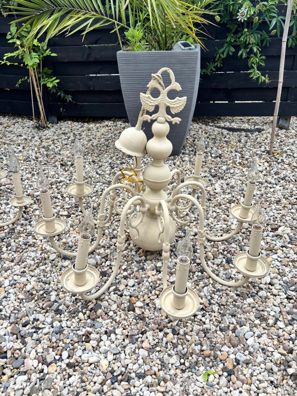 Brocante kroonluchters 8 arms
