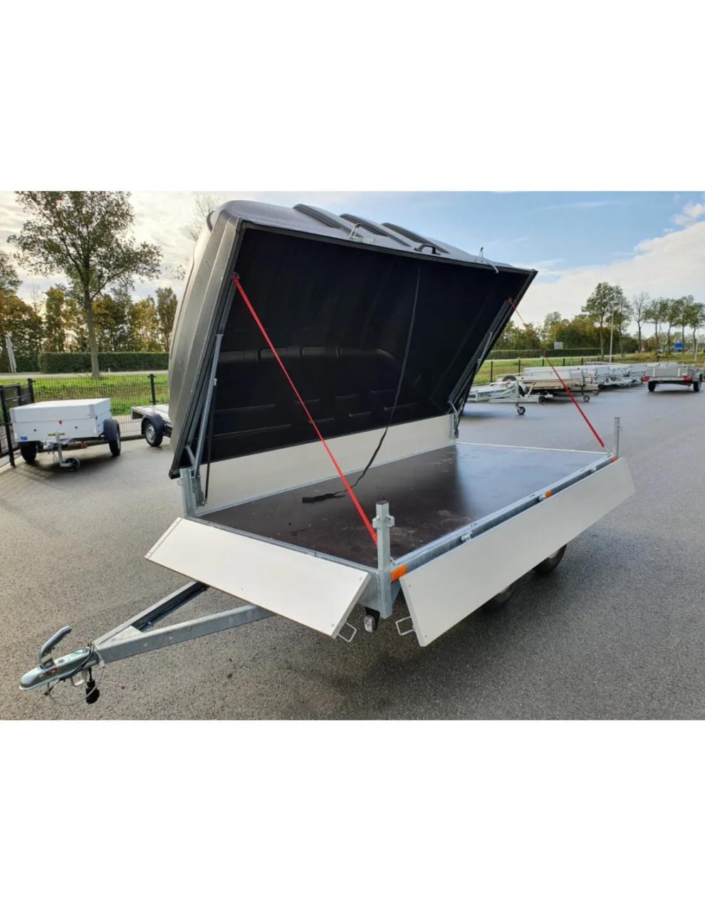 Plateauwagen met deksel