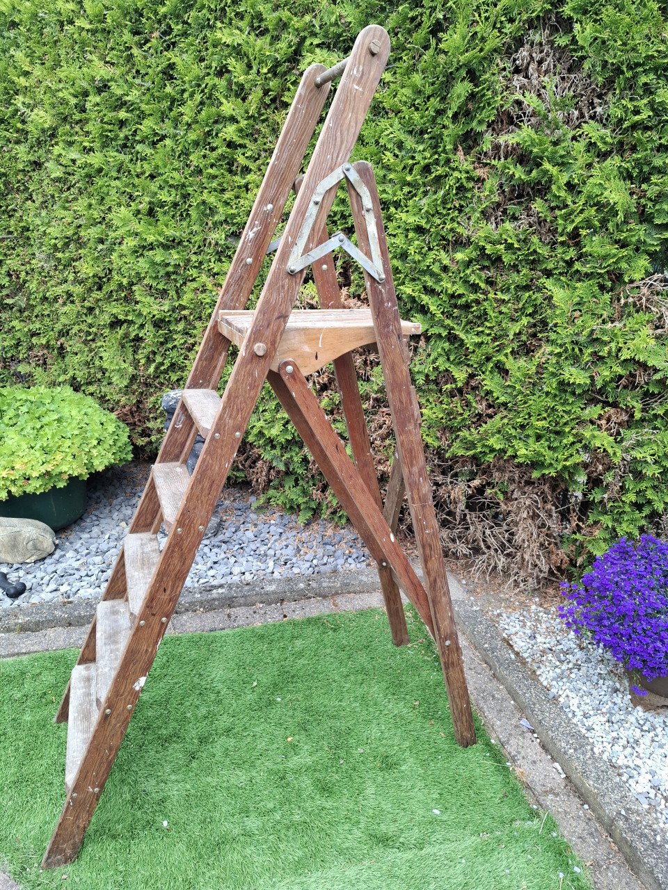 Brocante houten trap