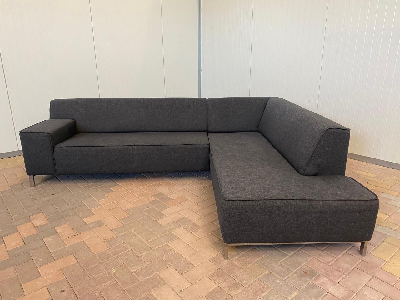 GRATIS LEVERING HEEL NL Montel Donkergrijs Hoekbank