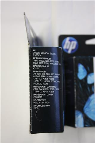 Voor onze HP 2800 inkjet printer zoeken we cartridges: HP 10 zwart C4844A H