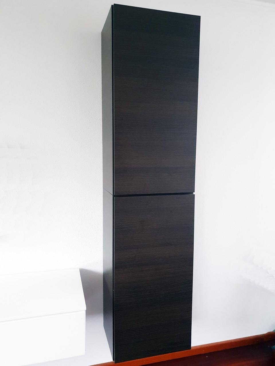 Bruin/zwarte hangkast 2 deurs design kast