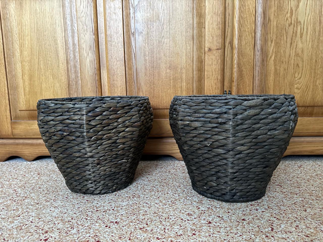 Set van 2 grote IKEA DRUVFLÄDER Sierpotten