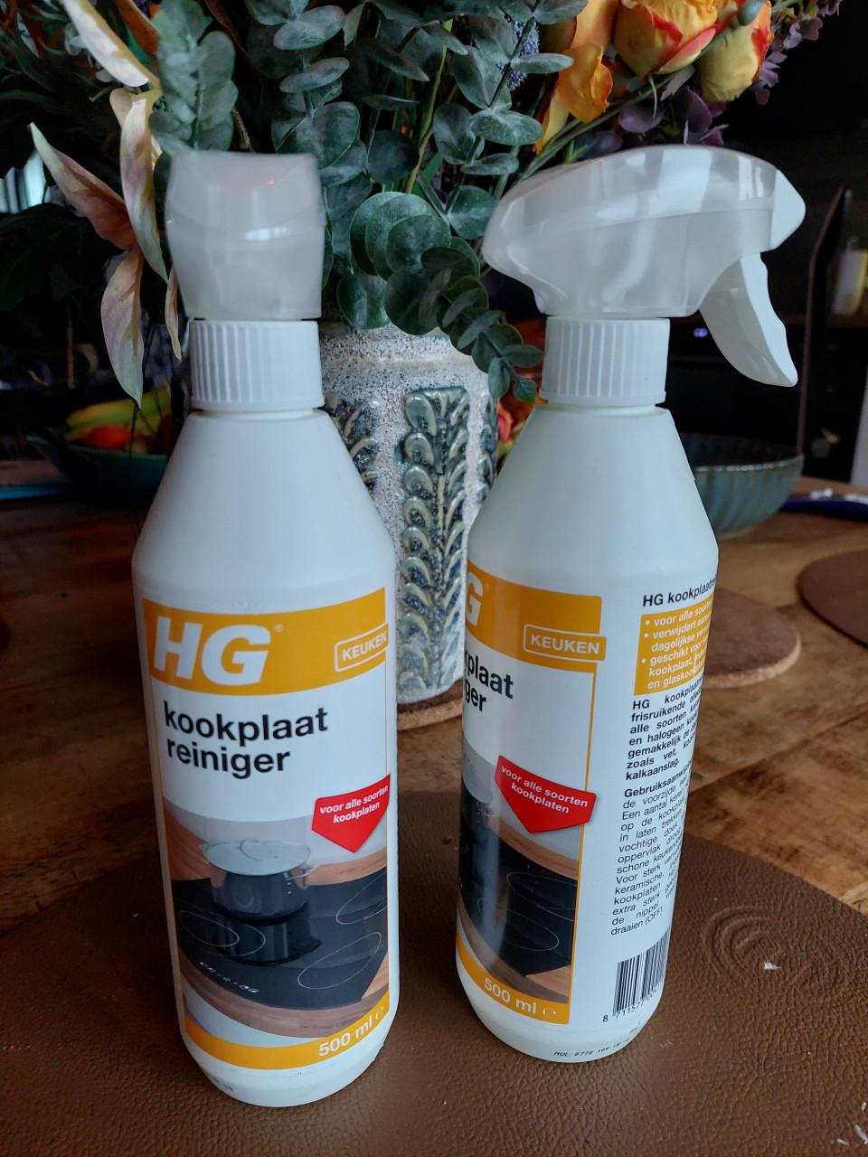 2 nieuwe HG spuitflacons kookplaatreiniger