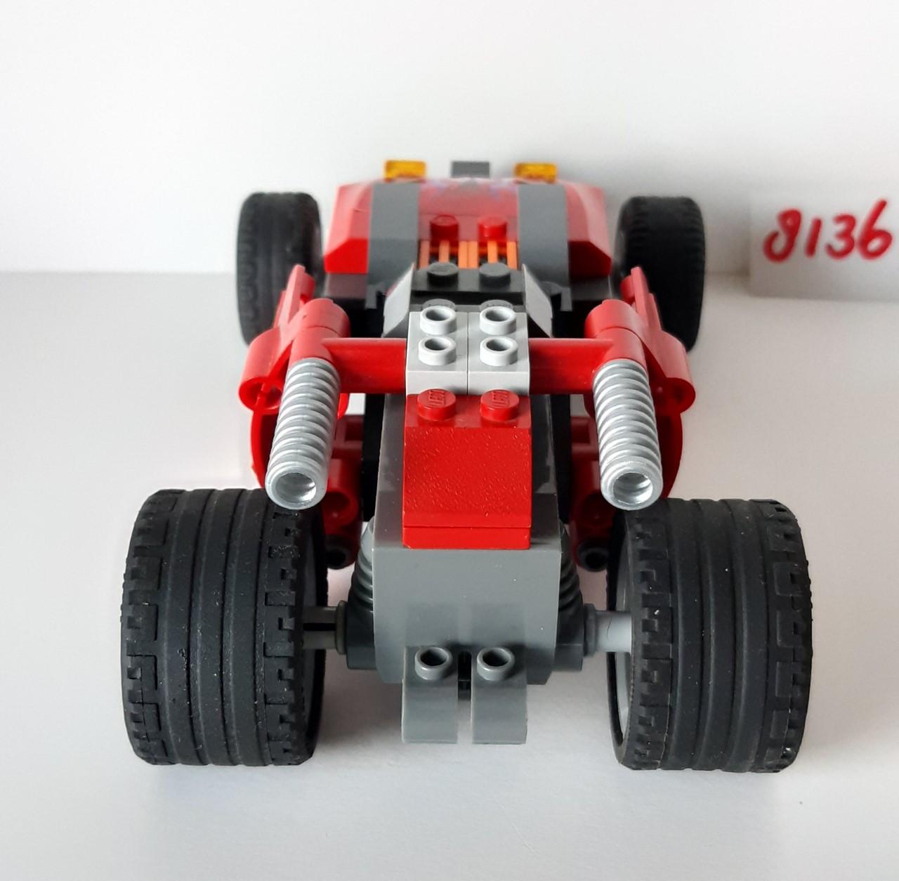 Lego Racers 8136: Fire Crusher met pullback motor