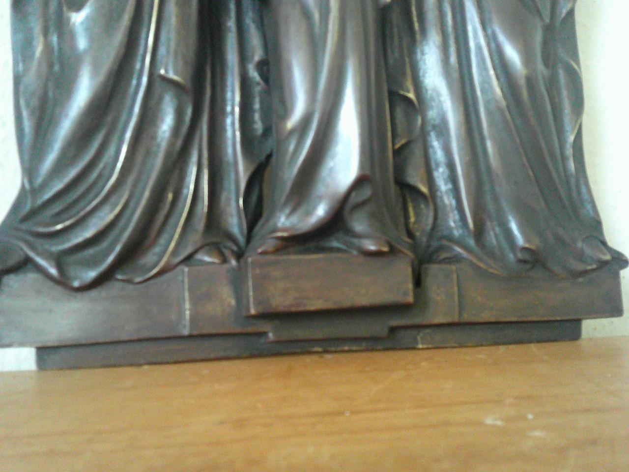 BRONZEN PLAQUETTE SYLVAN NORGA ,BELGIÉ JAREN '20