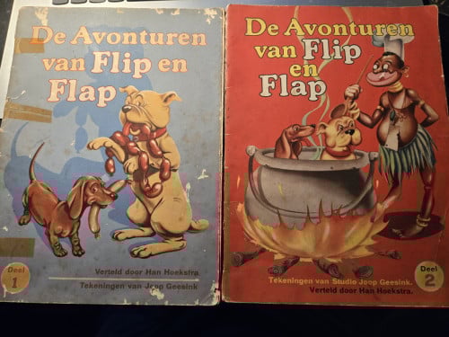 2 Boekjes: De avonturen van Flip en Flap Deel 1 en 2