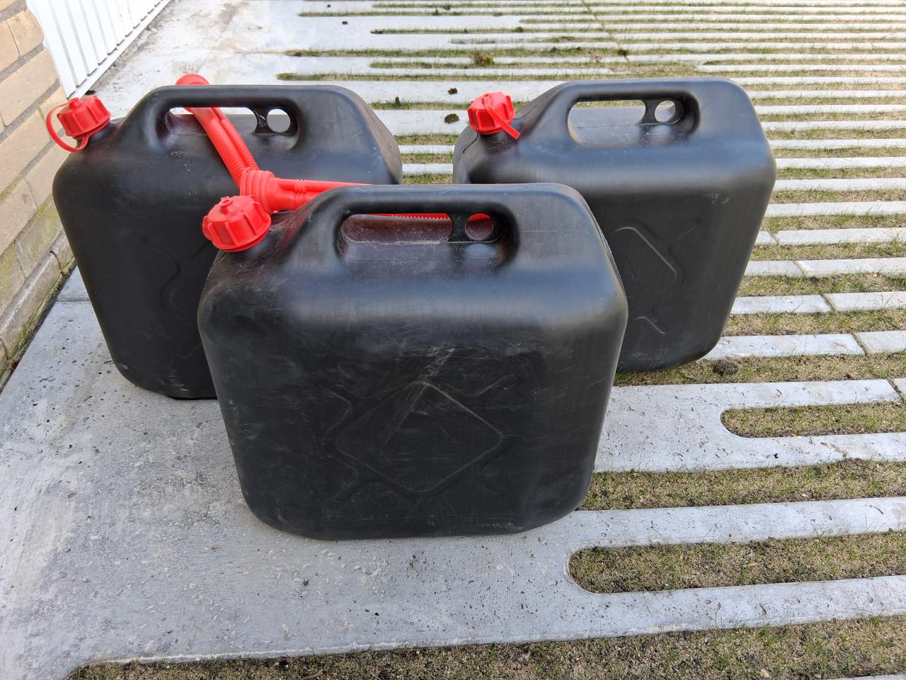 Jerrycan gebruikt voor diesel