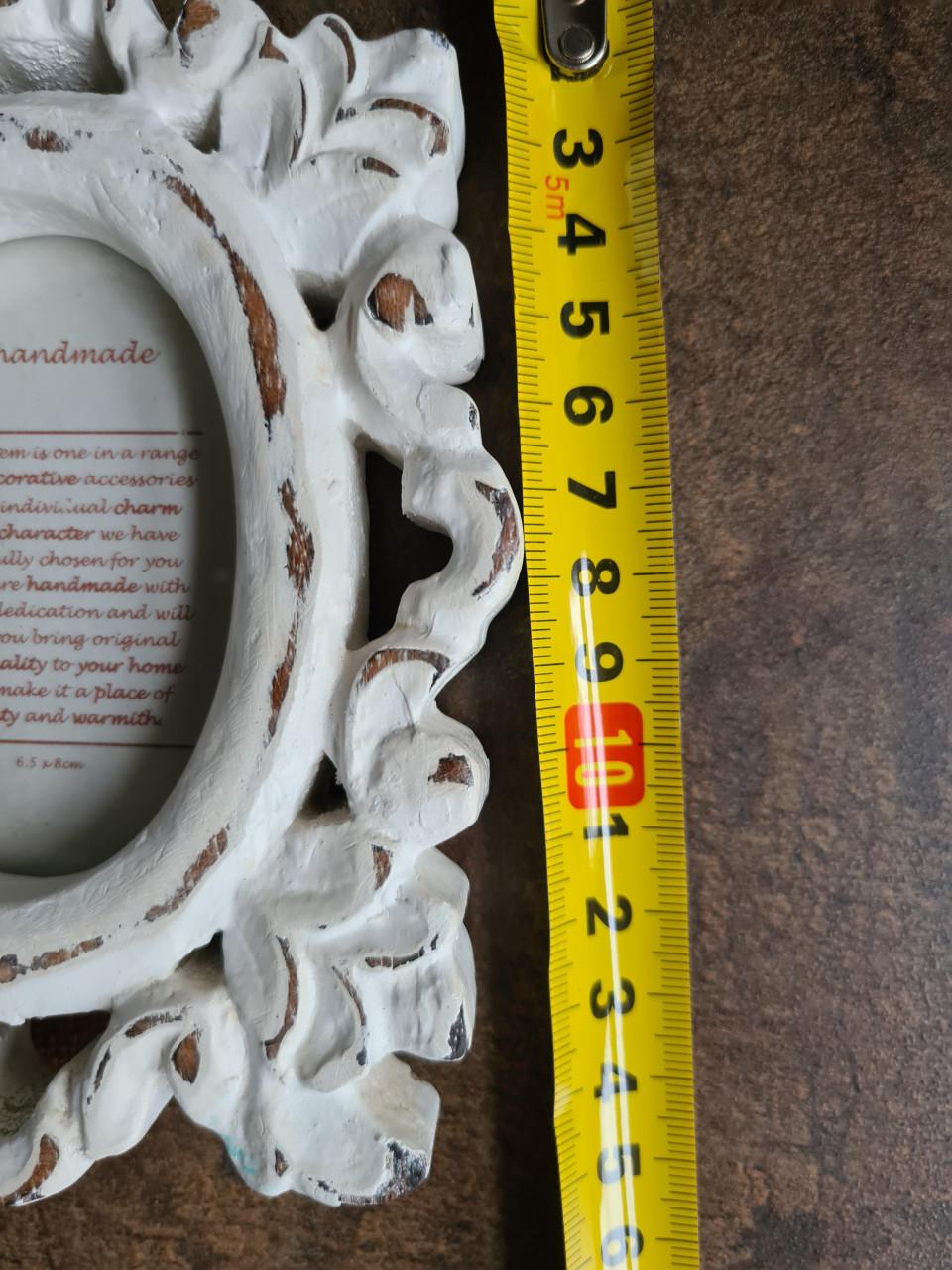 Prachtige handgemaakte fotolijst in brocante stijl.