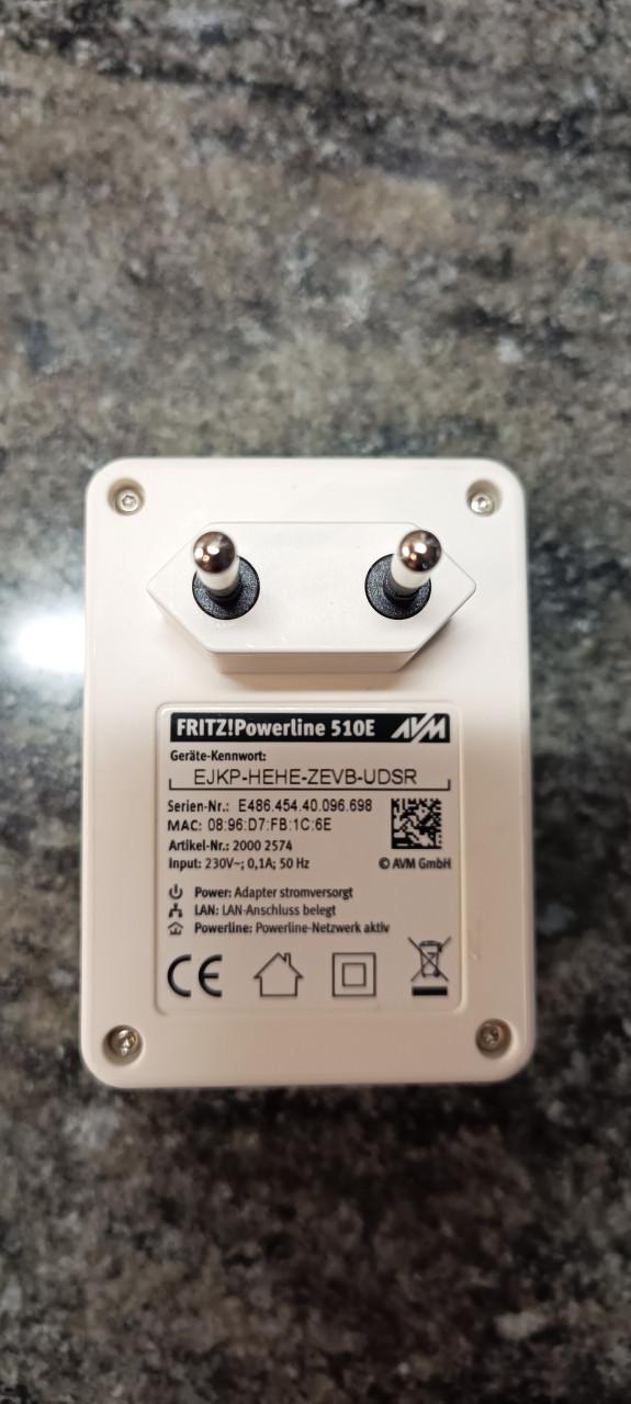 Fritz!Powerline adapters te koop ( o.a. 540E met WiFI-N )