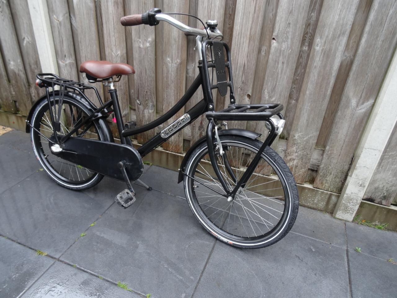 🚲 Popal Meisjesfiets – 22 inch – 3 Versnellingen – Zwart 🖤