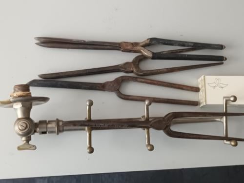 Oude kappers krultangen