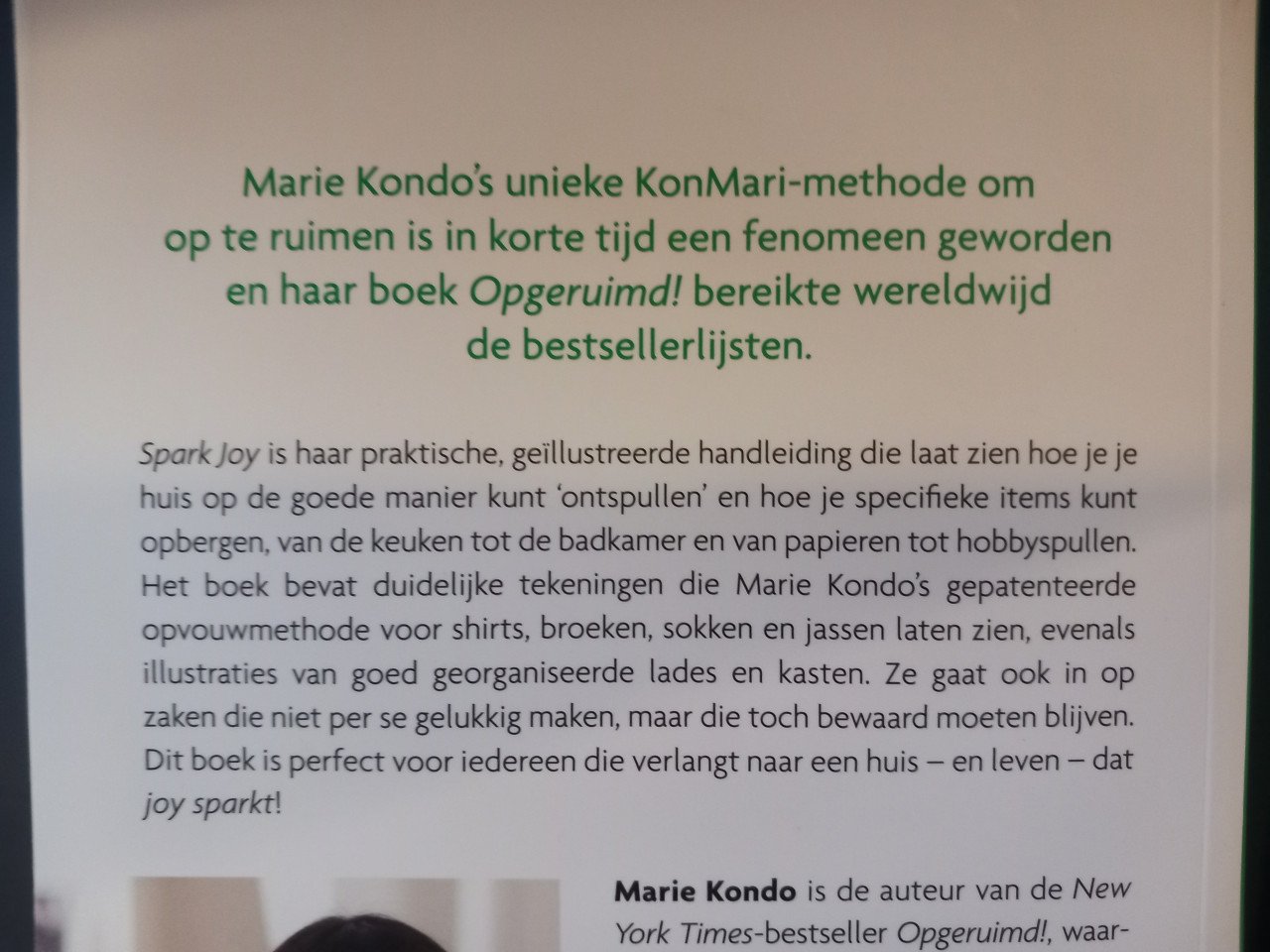 Spark joy - Marie Kondo