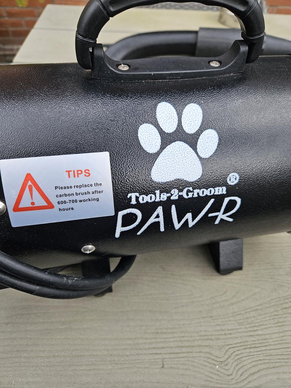 Zgan Tools-2-Groom Paw-R Waterblazer voor honden...