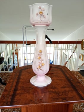 Decoratie standaard met bloempot