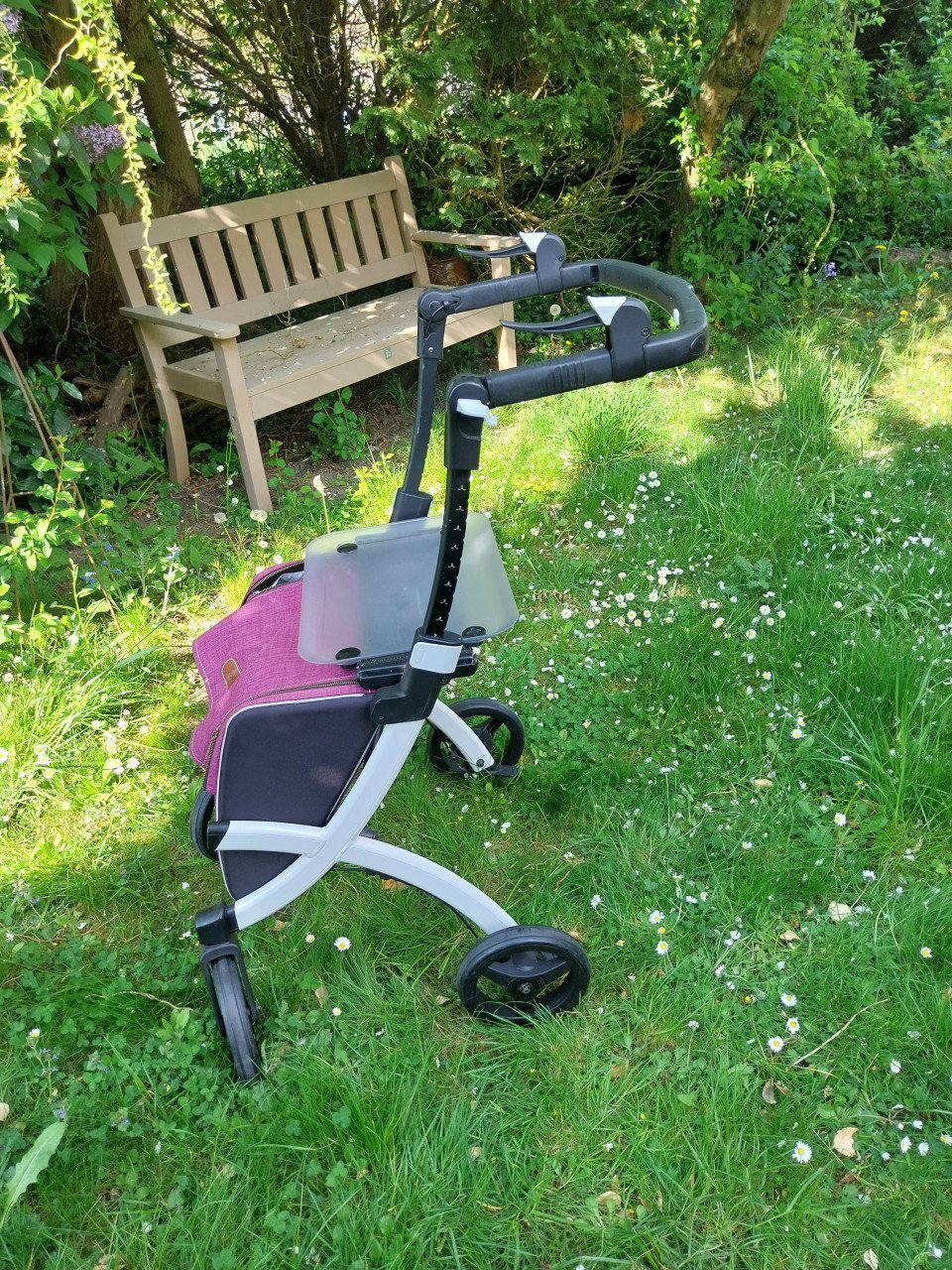 Te koop Rolls flex rollator met zeer grote tas