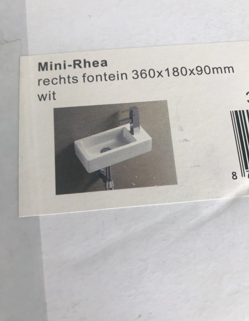Fontein voor toilet