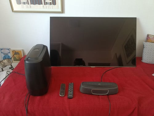 TV met soundbar