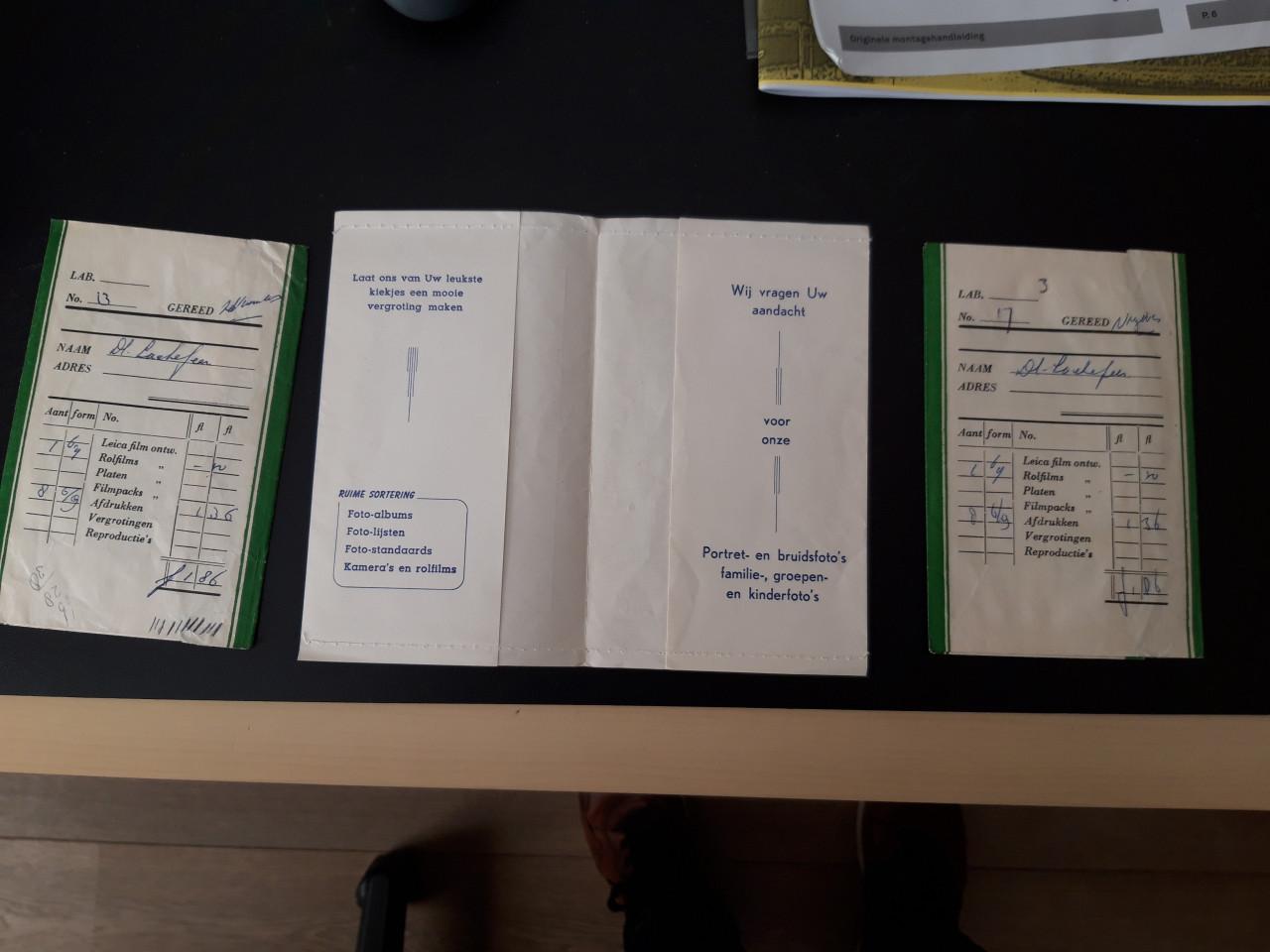 Fotomapjes Foto G. de Grave en A.W. Verschoore