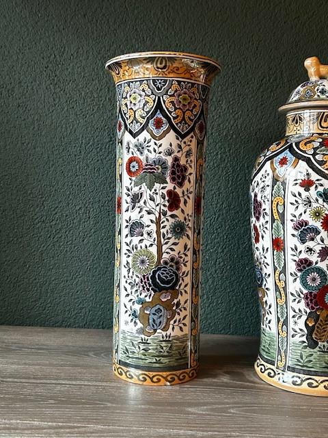 Polychrome vazen Petrus Regout