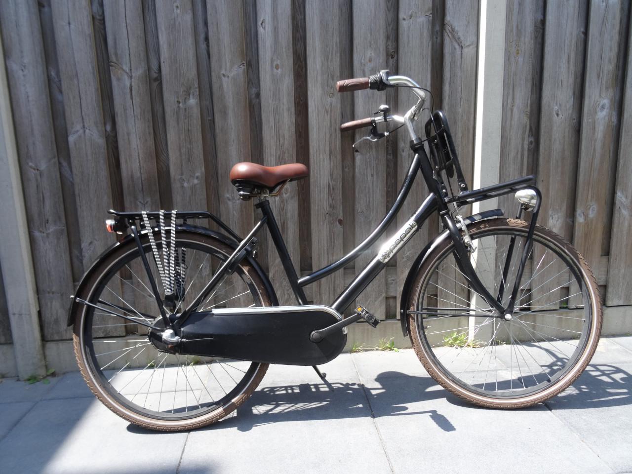 🚲 Popal Daily Dutch Meisjesfiets – 26 inch – 3 Versnellingen – Zwart 🖤