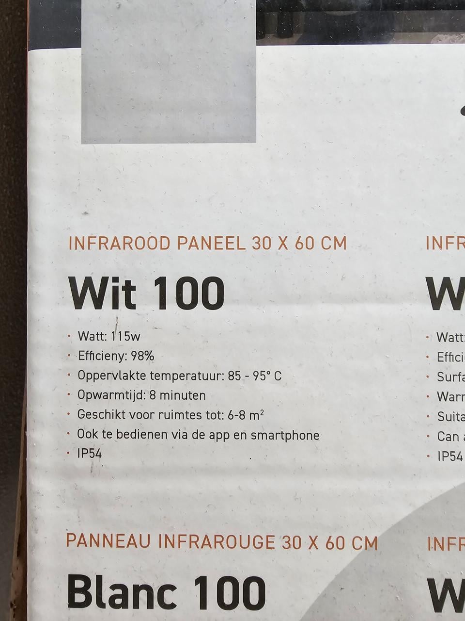 Infrarood verwarmingspaneel