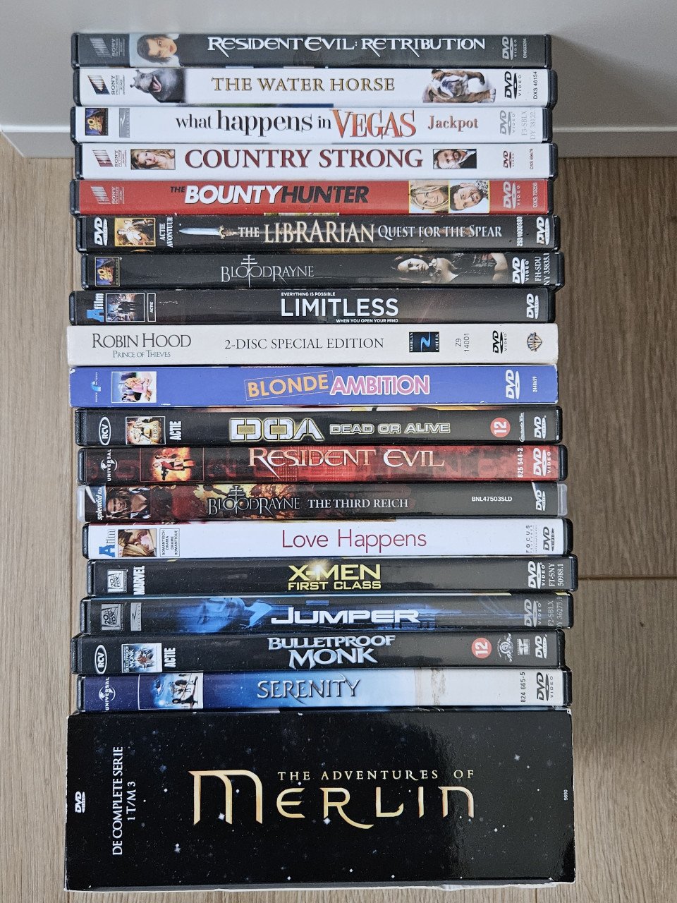Grote hoeveelheid DVD's