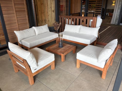 Hardhouten lounge set