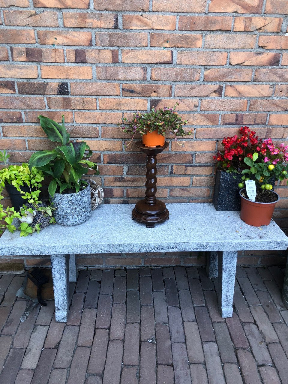 Retro kaarsenstandaard ook leuk om een plant op te zetten.
