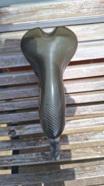 Fiets zadel met pen