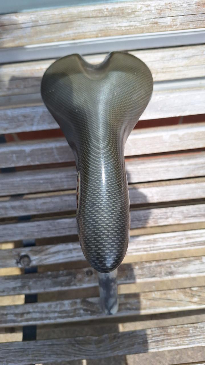 Fiets zadel met pen