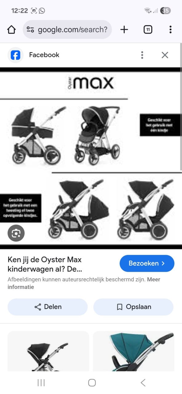 Duo kinderwagen Oyster Max