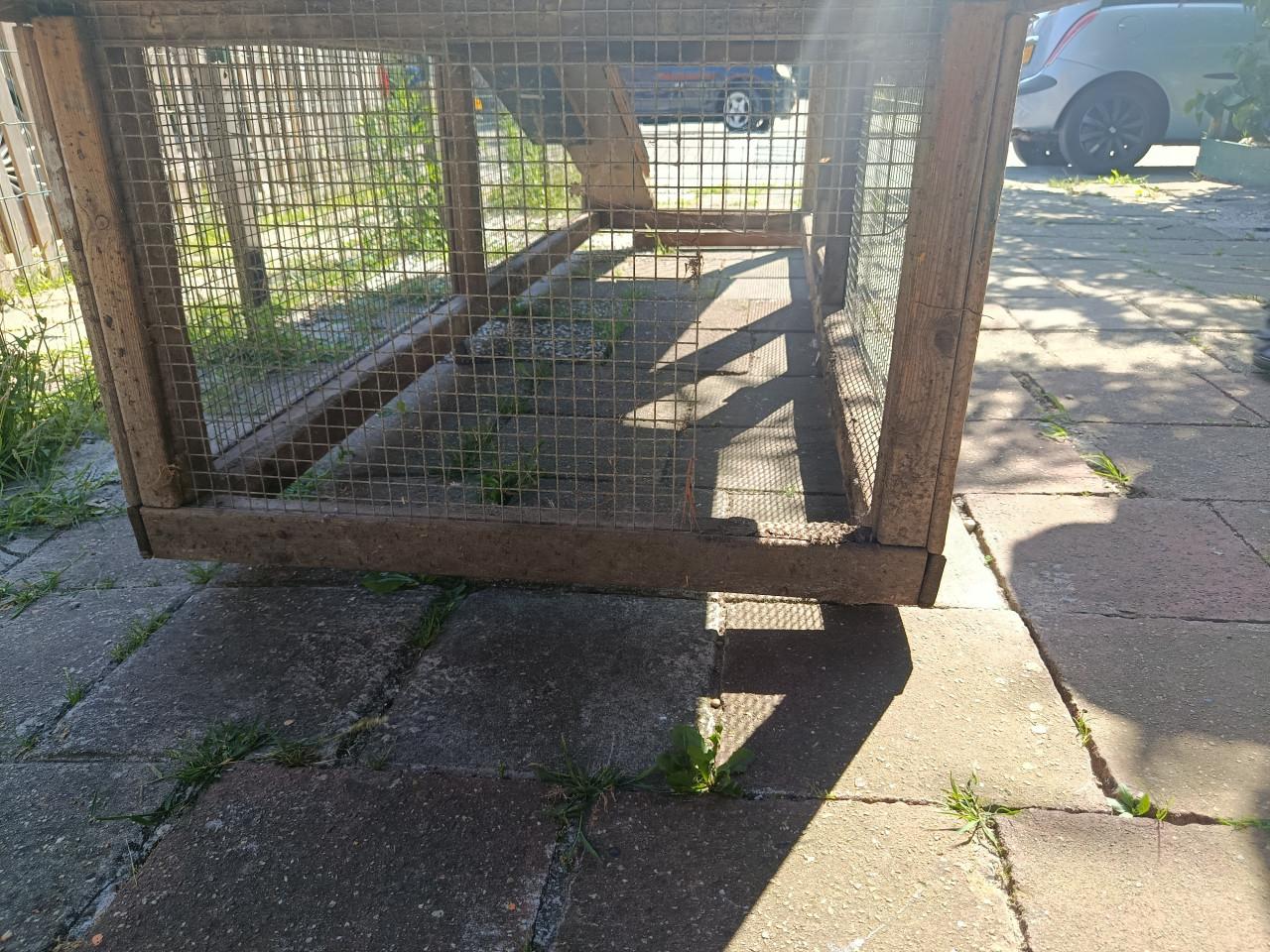 Groot kippen/knaagdieren hok